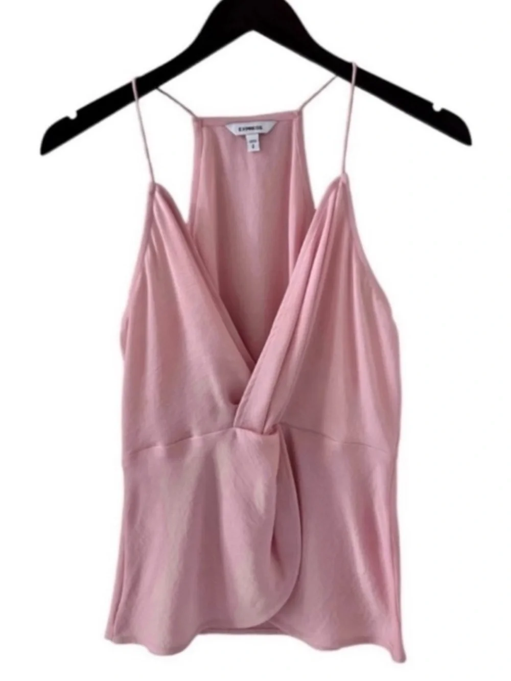 NEW Express Light Pink Sleeveless V-Neck Crossover Front Top Size Small - Picture 1 of 7
